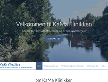 Tablet Screenshot of kamaklinikken.com